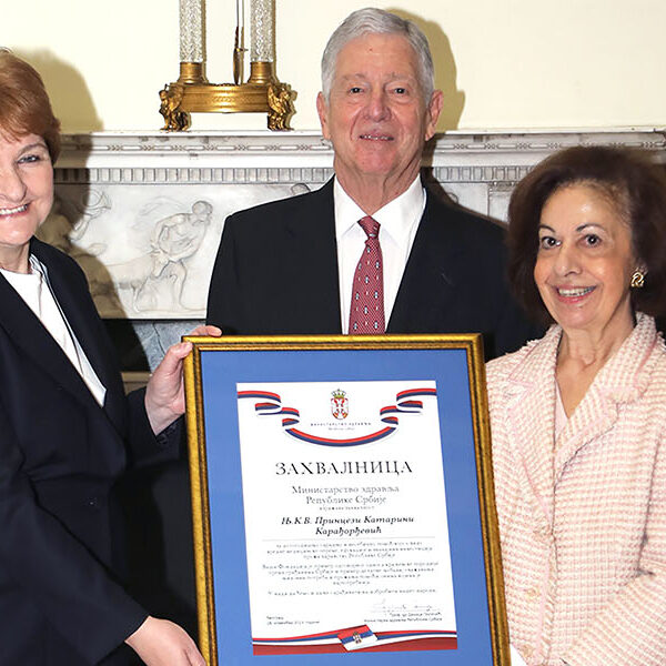 MINISTRY OF HEALTH’S CHARTER OF GRATITUDE FOR CROWN PRINCESS KATHERINE